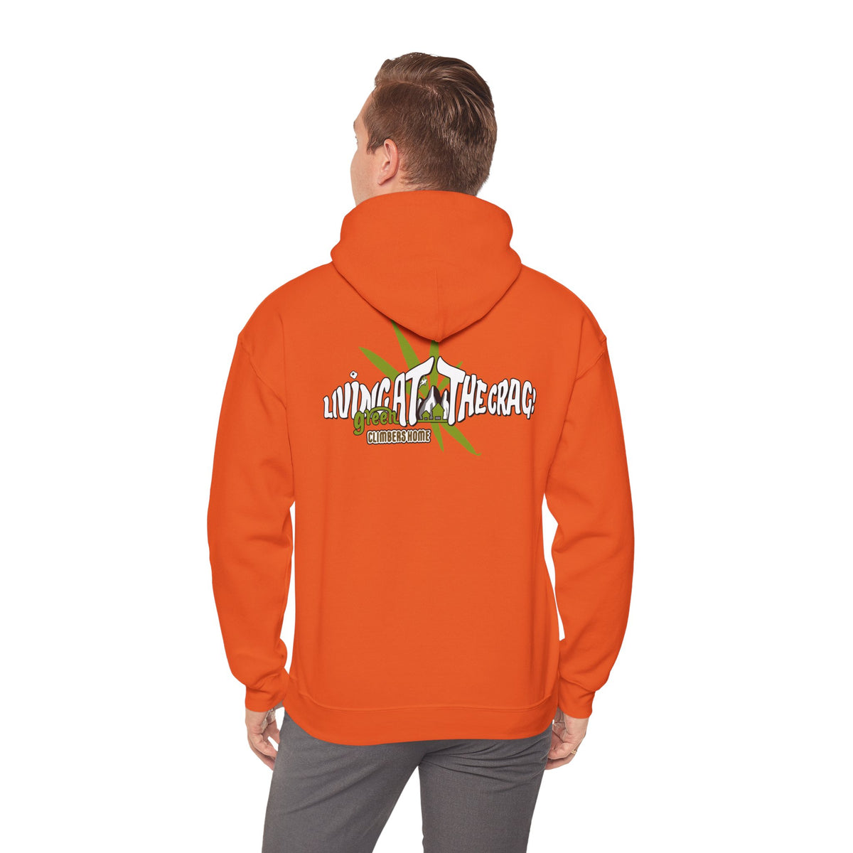 Living at the crag!  Hooded Sweatshirt